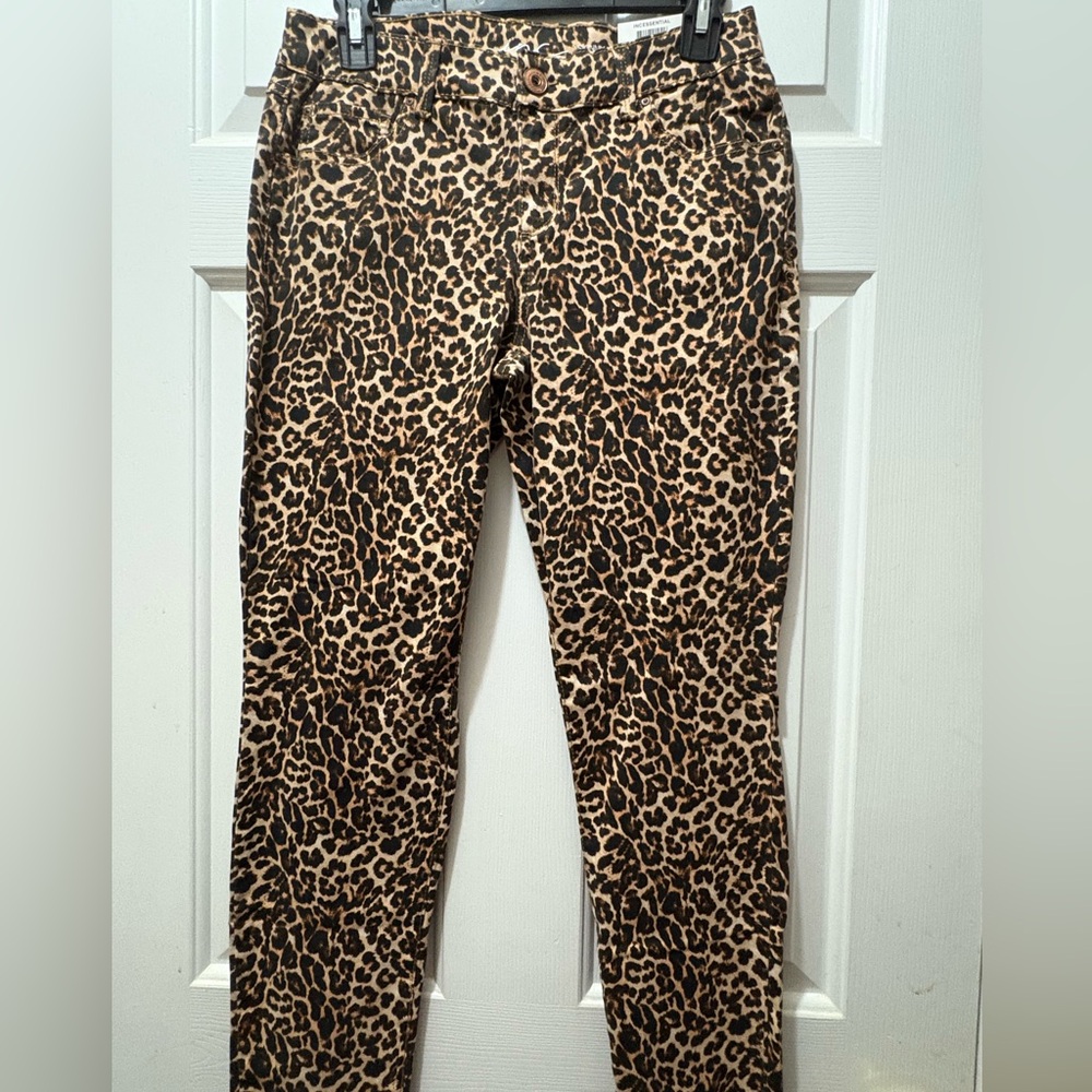 INC International Concepts Leopard Print Jeans